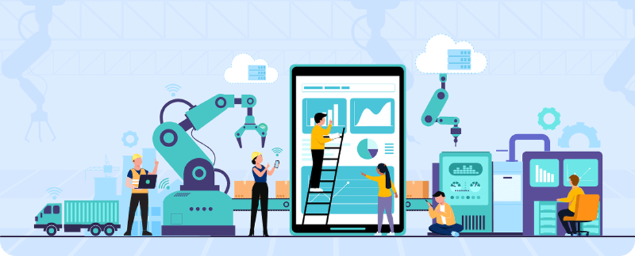 「Smart Factory」「DX×GX」「工場内物流自動化」のイメージ